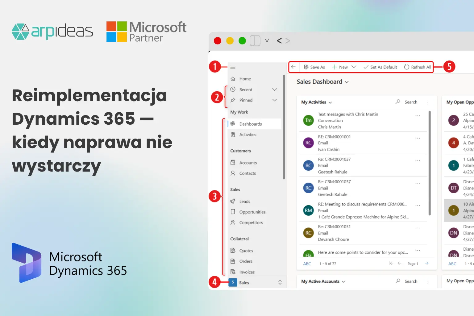 Reimplementacja systemu crm Dynamics 365