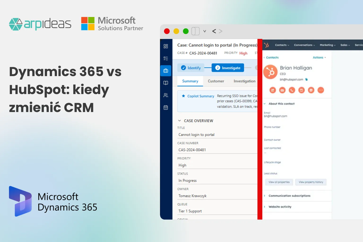 Dynamics 365 vs HubSpot: kiedy zmienić CRM