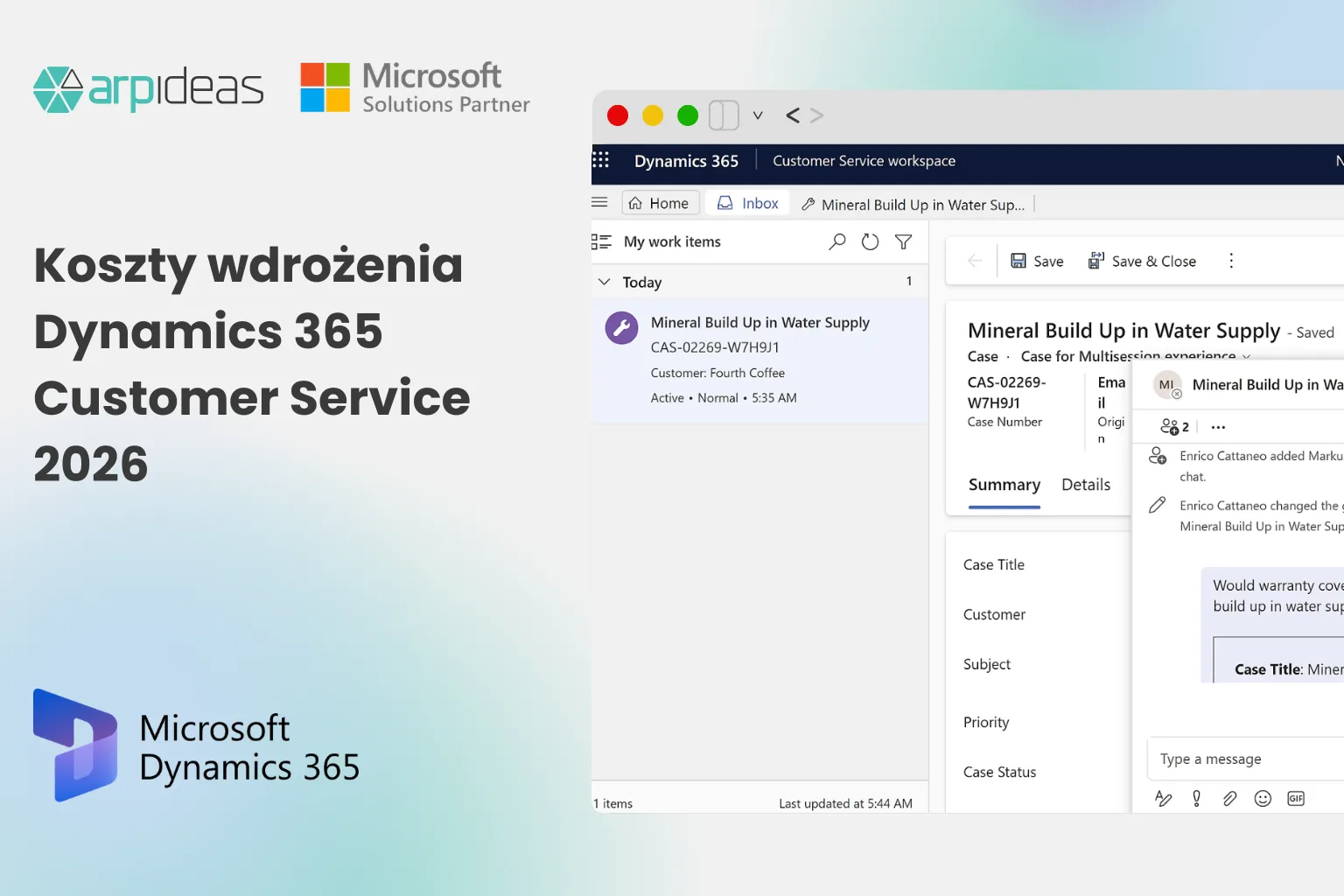 koszty wdrożenia dynamics 365 customer service