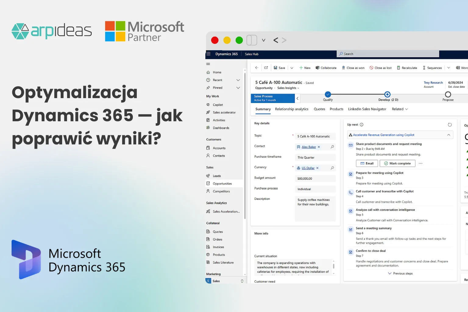 Optymalizacja Dynamics 365 — jak poprawić wyniki 