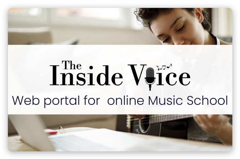 Web portal for online music school