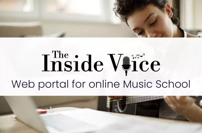 Web portal for online music school