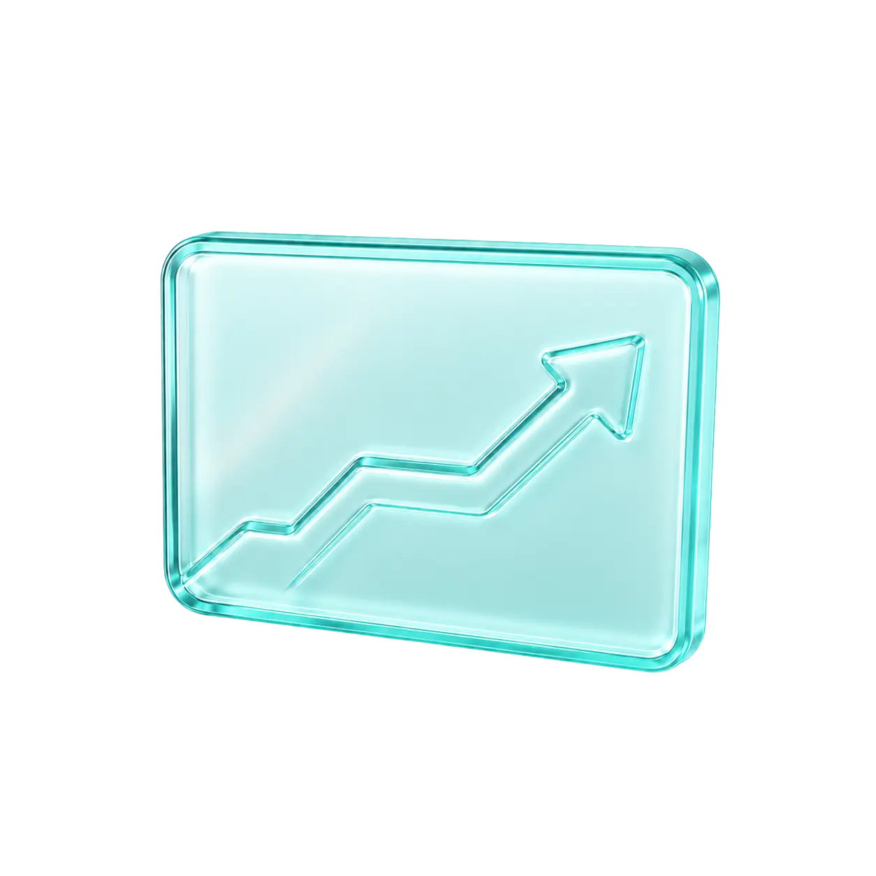 Glass-styled chart