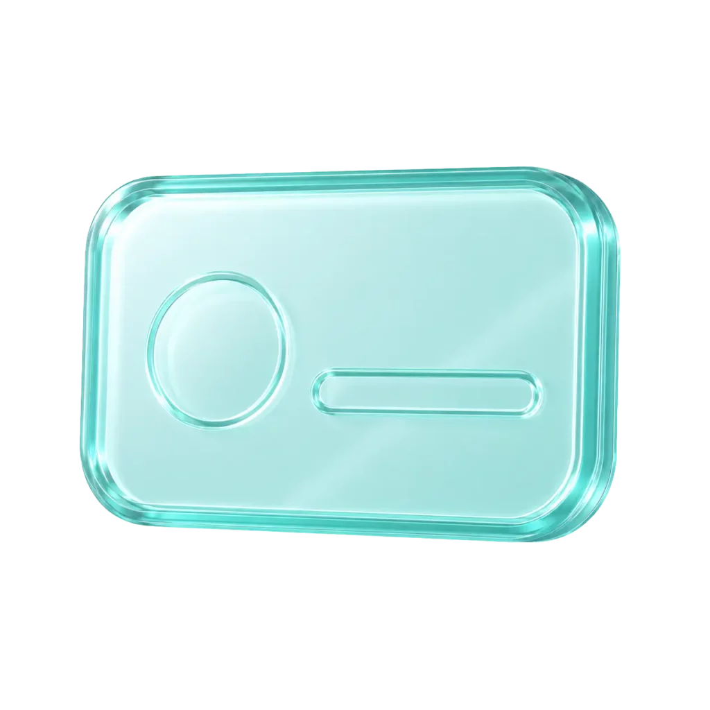 Glass-styled card